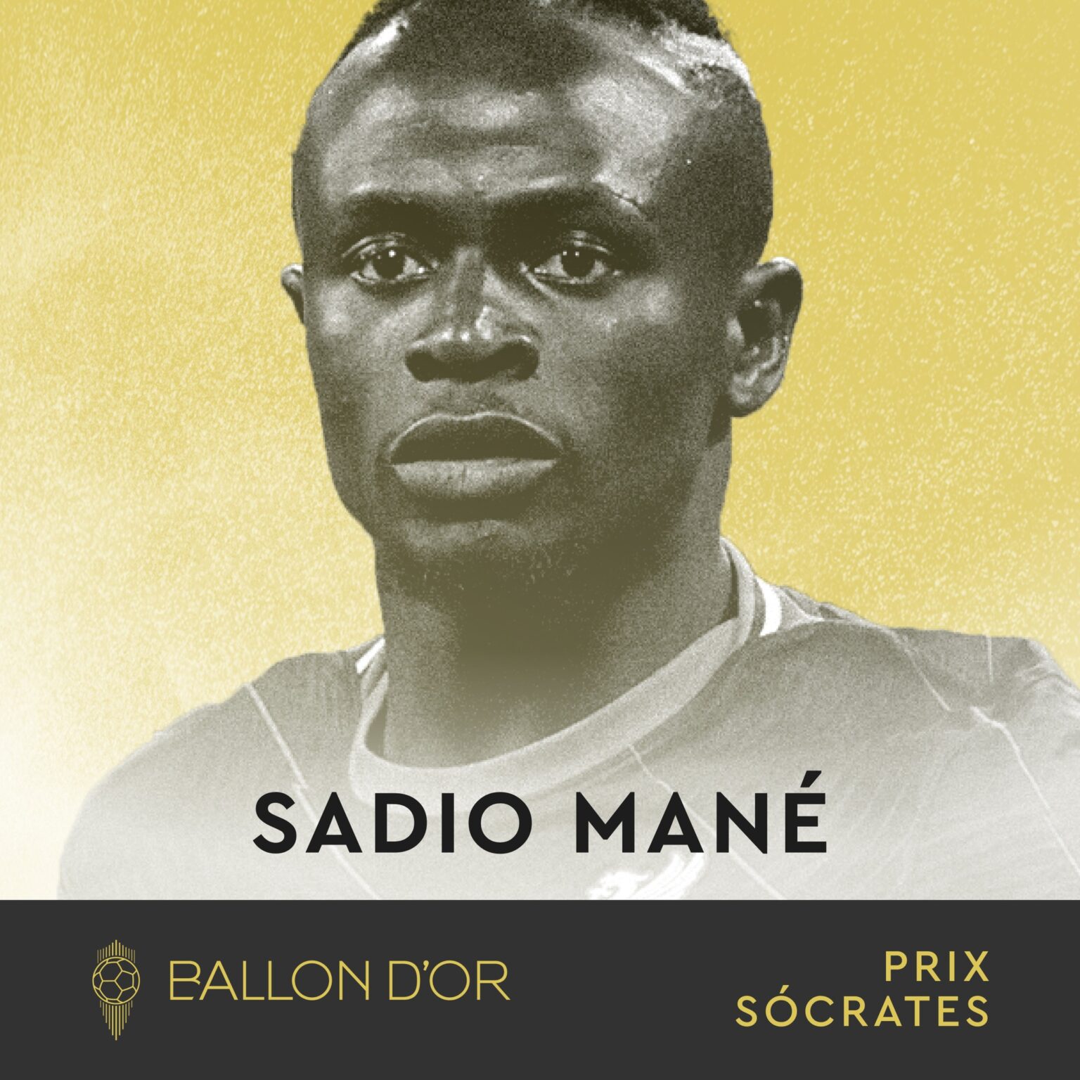 Ballon dOr Sadio Mané remporte le premier Prix Socrates de lhistoire