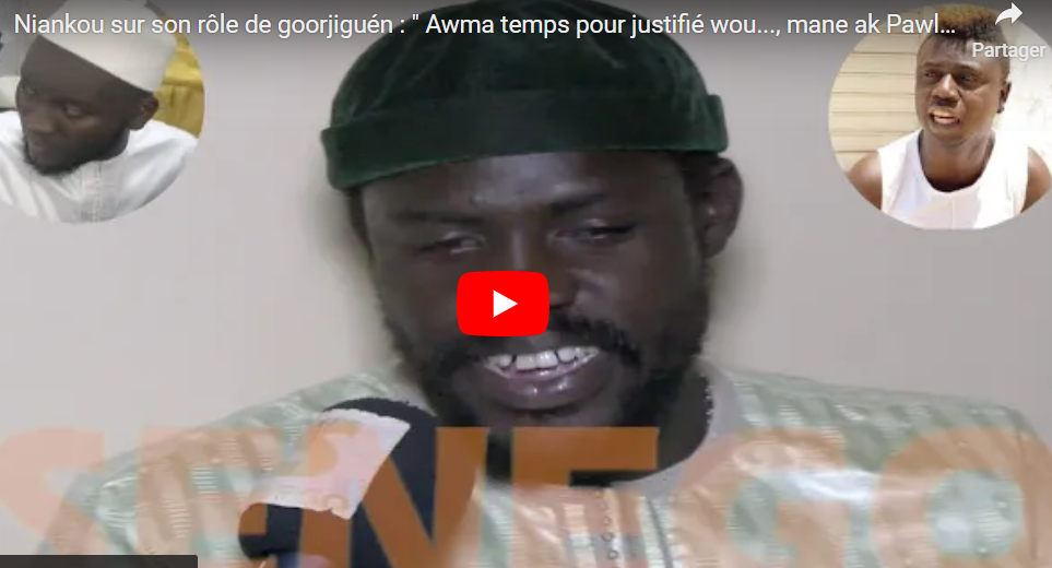 Le comédien Niankou déballe: « Damaye Oute Khalis » (senego tv)