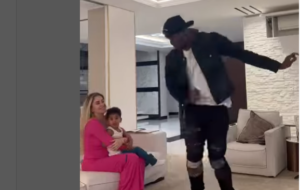 Pogba blessé : Le joueur fait le show devant ses deux enfants et sa femme…vidéo