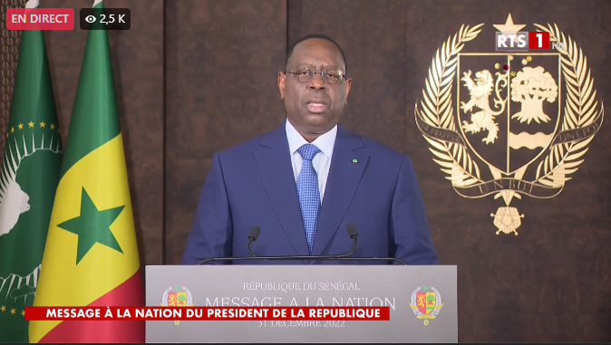 Nouvel an : Revivez le discours à la Nation du Président Macky Sall (Vidéo)