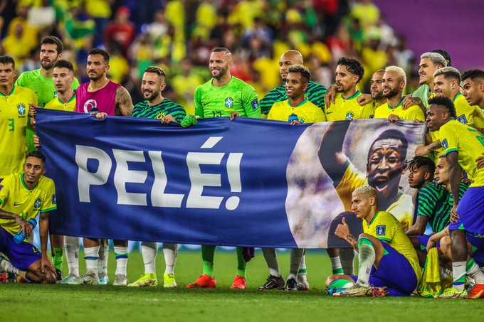 Hommage à Pelé : Le Brésil s’est affiché avec une banderole