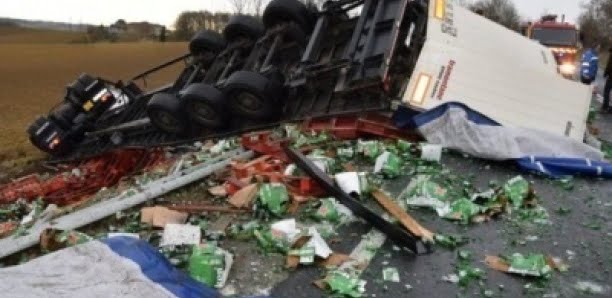 Louga : Tout un village ivre après l’accident d’un camion chargé de cannettes alcoolisées