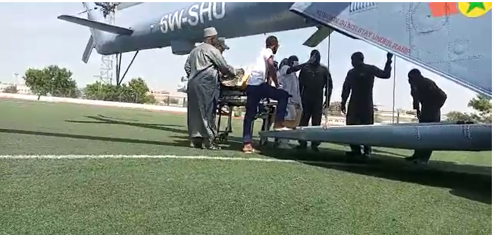 Accident de Sakal : Un hélicoptère de l’armée utilisé pour faire évacuer des blessés (Vidéo)