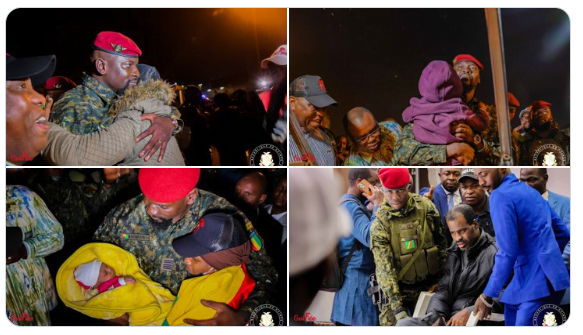 Guinéens de retour de Tunisie :  Mamadi Doumbouya tout en émotion (Photos)