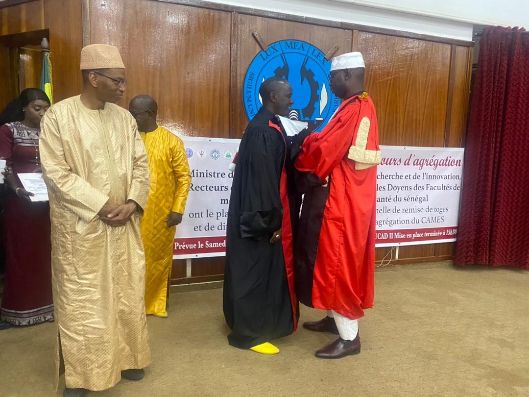 Remise de Toges aux agrégés du Cames 2022 : Pr Moussa Baldé salue l’excellence des Universités sénégalaises