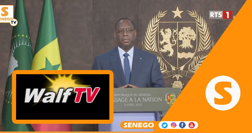 4 avril : Walf TV interpelle le Président Macky Sall en plein discours (photo)