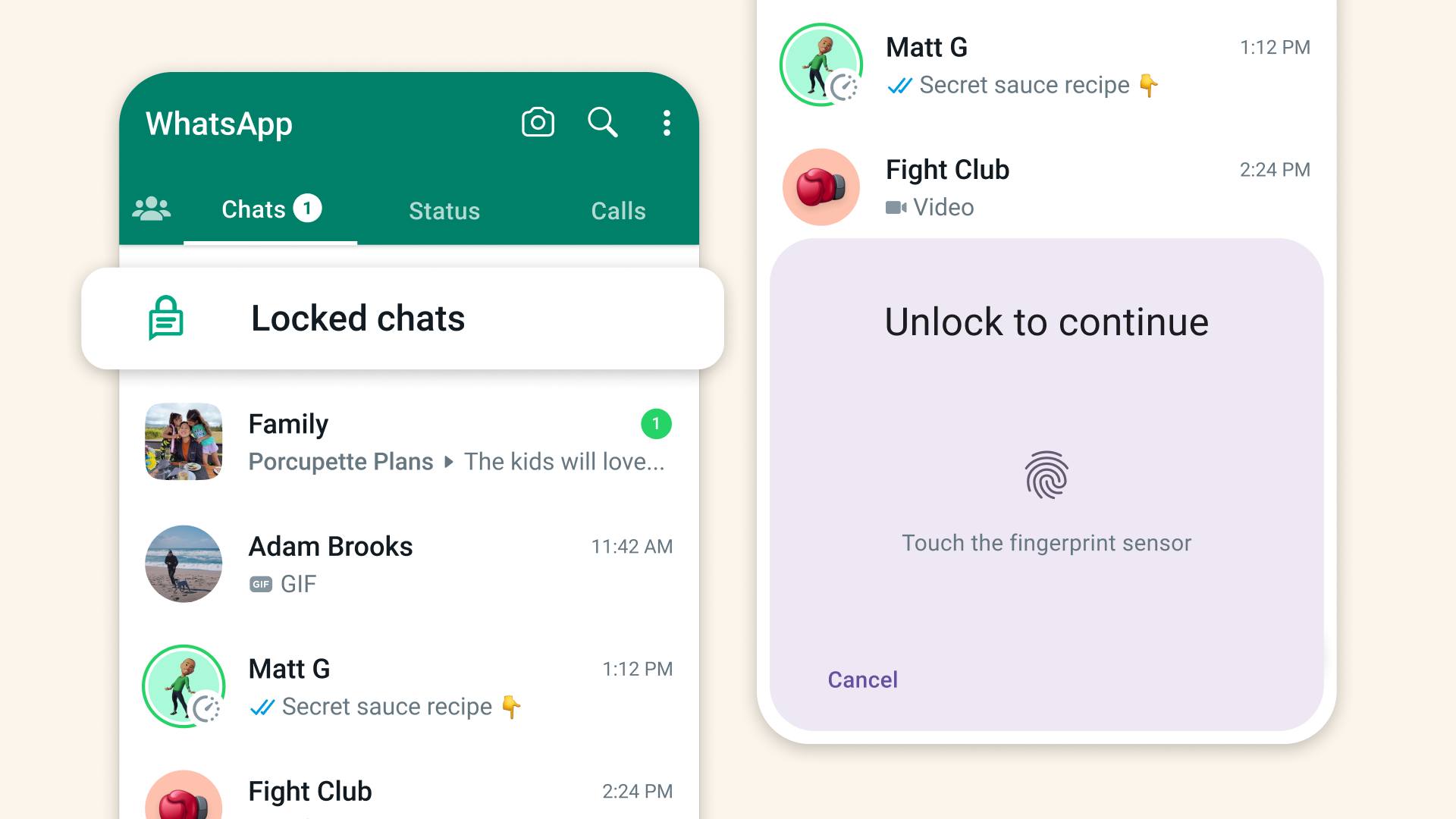 Whatsapp : Vous pouvez désormais cacher vos discussions intimes