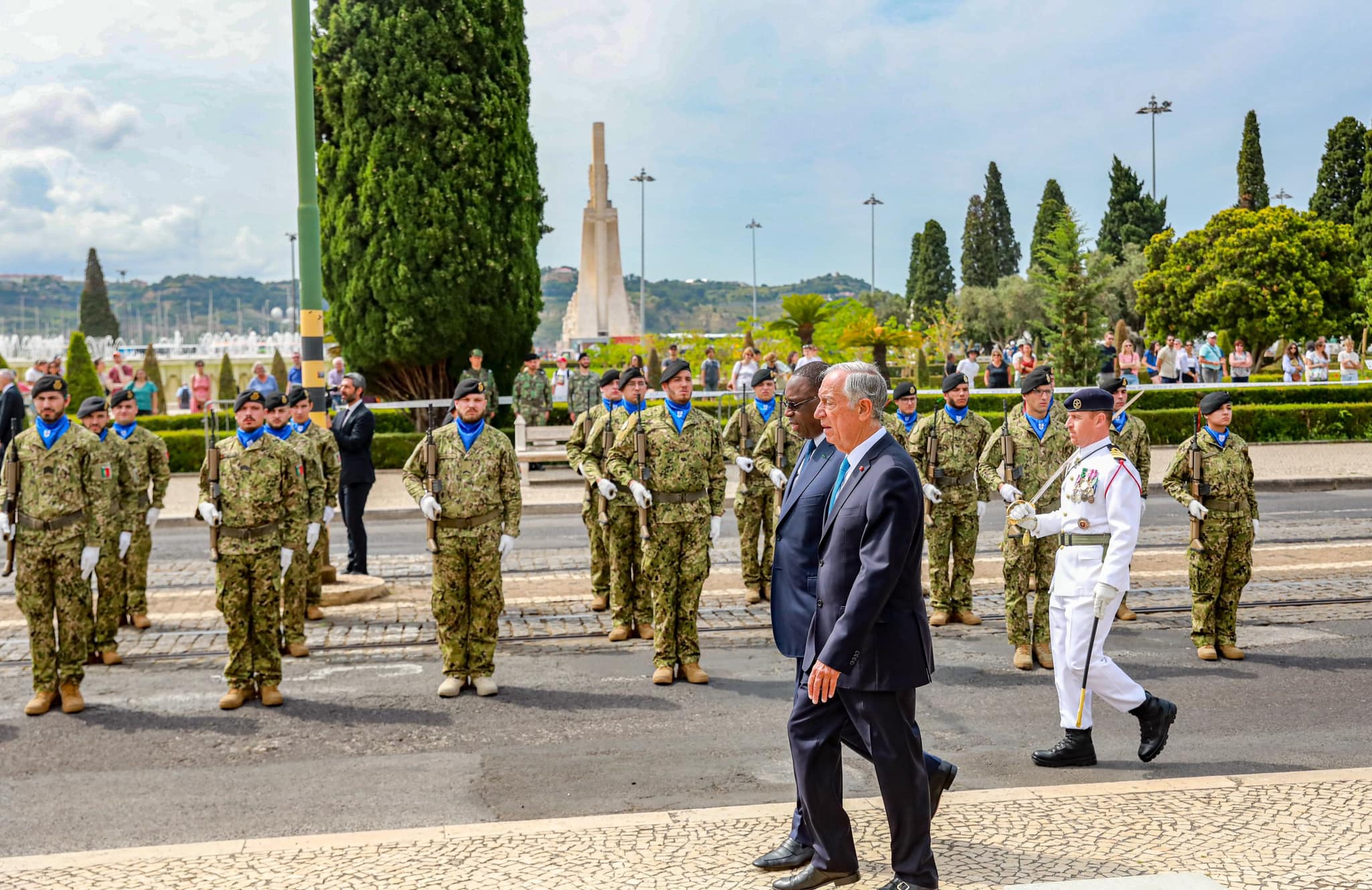 Portugal : Macky Sall reçu avec les honneurs, au Palais national de Belém (Photos)