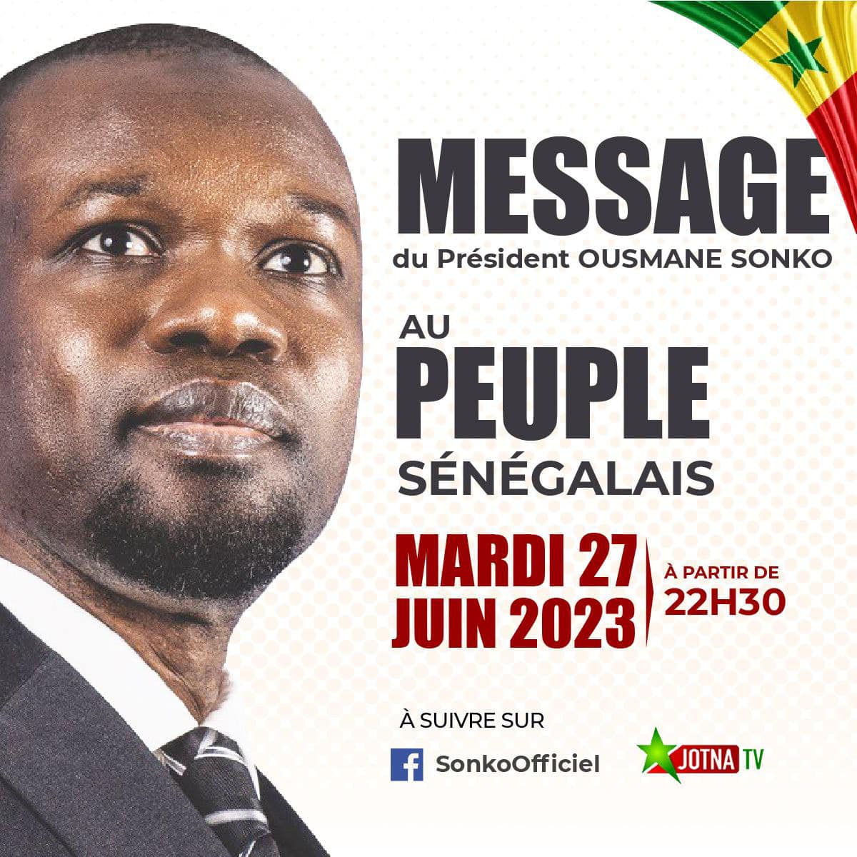 Urgent : Ousmane Sonko annonce un message à la nation à partir de 22h 30