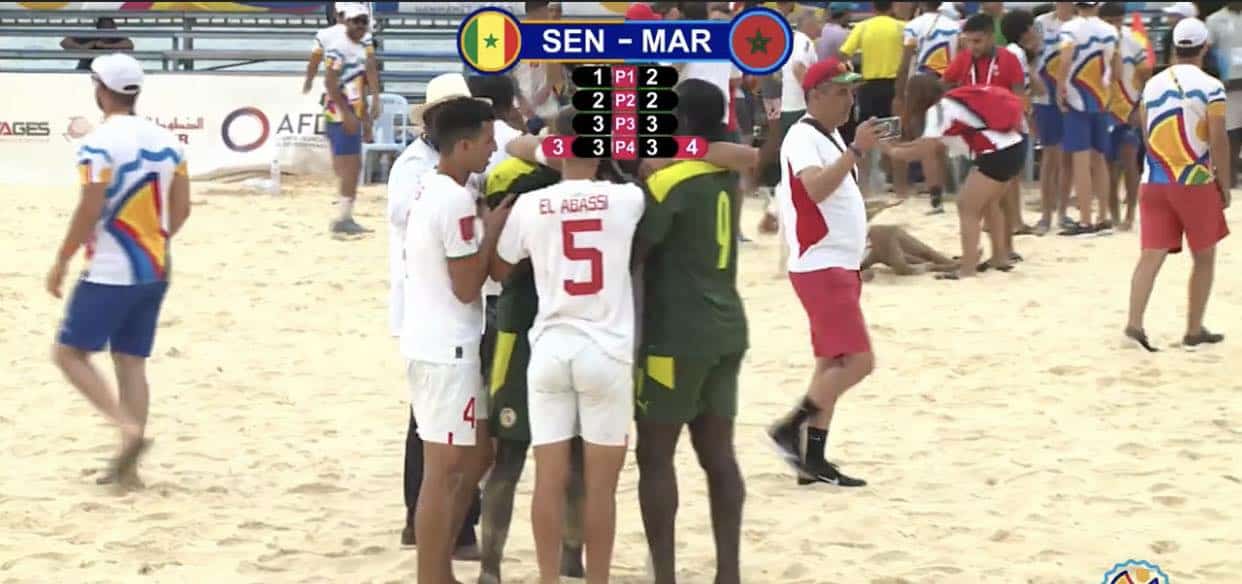 Beach Soccer – Jeux africains de la plage : le Maroc bat le Sénégal en finale