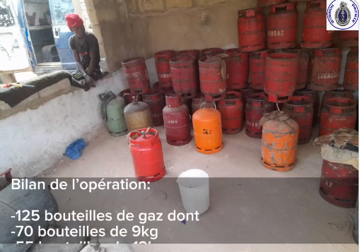 Trafic de gaz butane : un réseau démantelé par la brigade de Diass. Regardez !