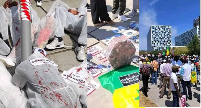 Morts , bavures, arrestations : la Diaspora vilipende Macky devant la CPI (photos)