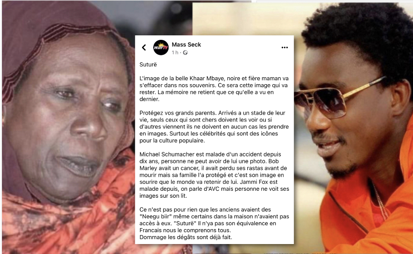 Mass Seck interpelle les proches de Khar MBaye Madiaga: « Protégez vos grands parents… »