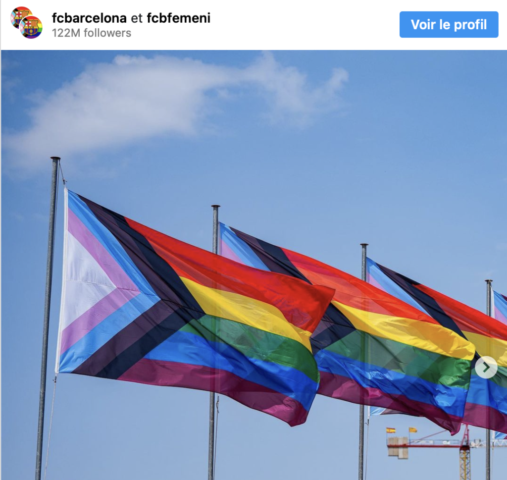 Pour avoir publié une photo d’un drapeau Lgbt+: Le Barça sanctionné par ...