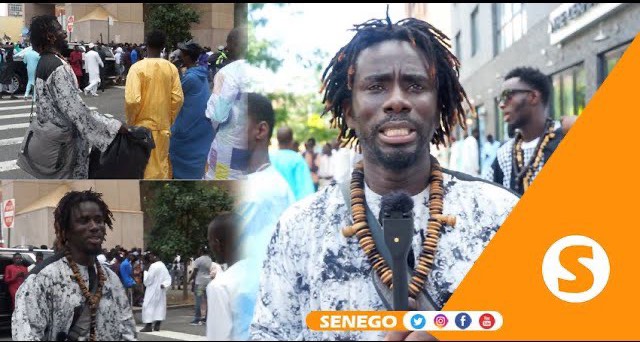 Bamba Day, Dame Sène en mode « Madiaal » dans les rues de New York chante les louanges de S.TOUBA (Senego Tv)
