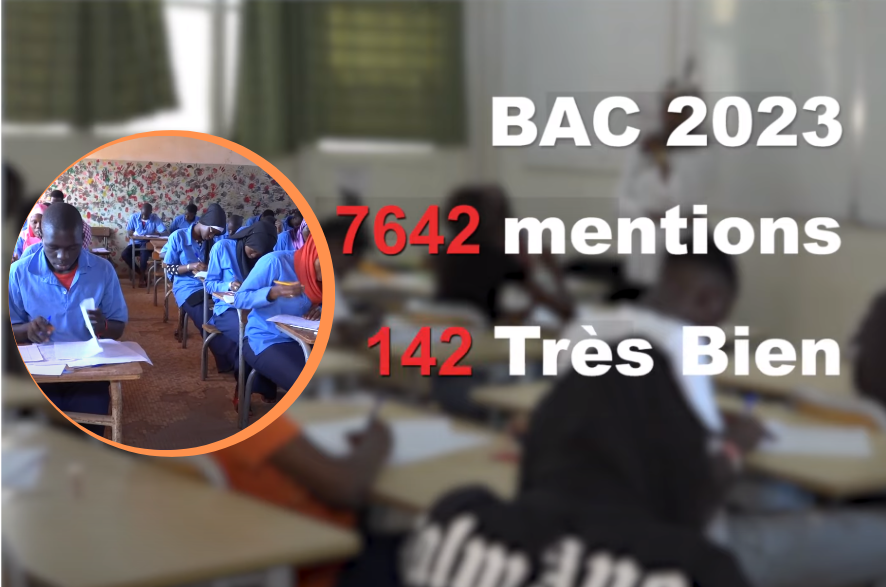 Résultats au Bac 2023 : Près 8000 mentions dont « 142 très bien », « 1333 bien » (Vidéo)