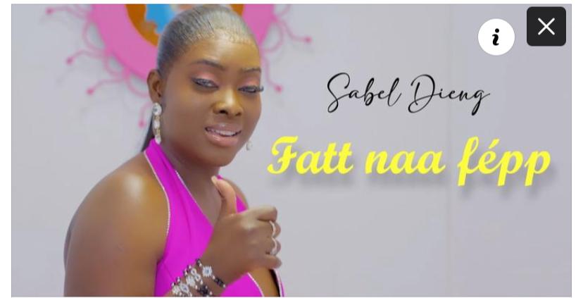 Sabel Dieng dévoile « Fatt na fepp » (vidéo)