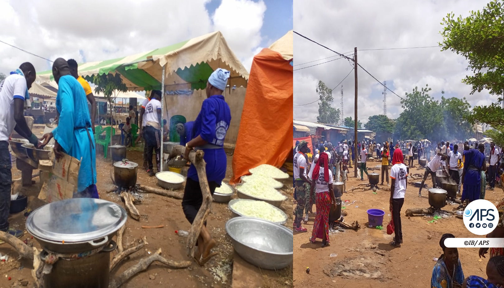 (2) Photos : La communauté mouride de Ourossogui offre des repas gratuits lors d