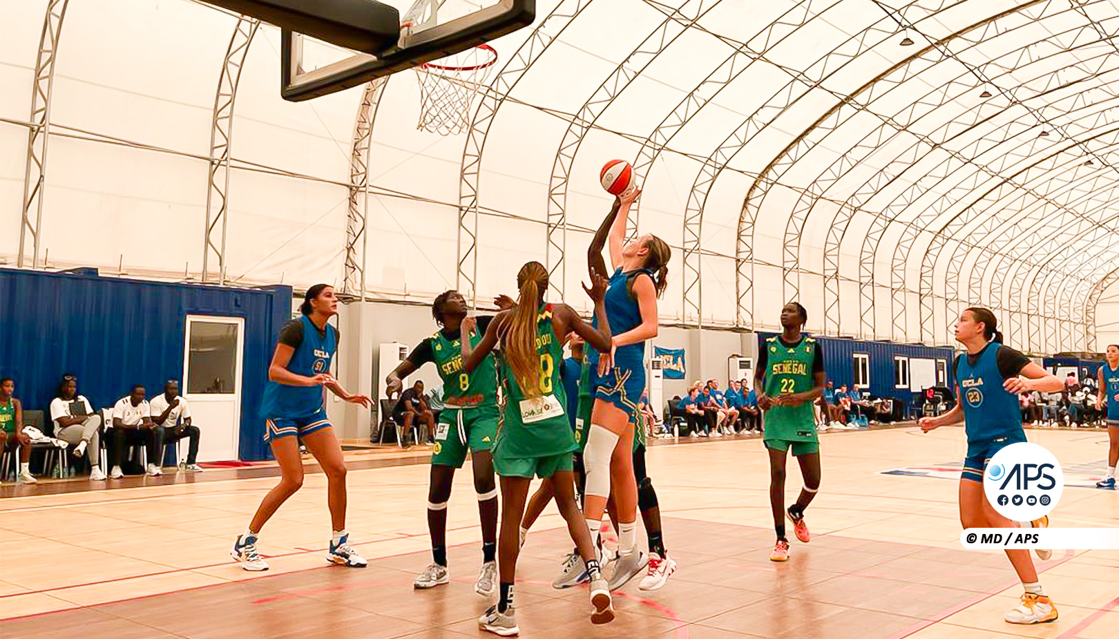 (2) Photos – L’équipe féminine du Sénégal perd face à UCLA dans un match amical pour la NBA Academy