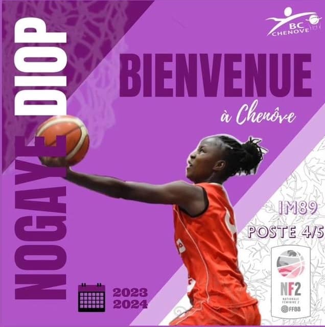 Photo : Nogaye Diop quitte Chauray Basket pour le Basket Club Chenove