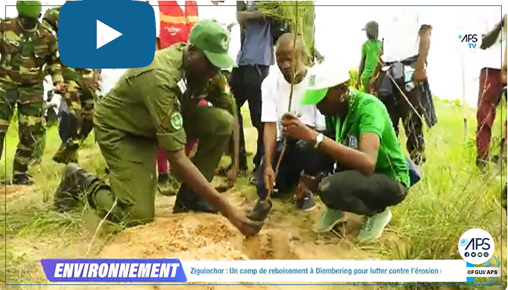 Vidéo: Un camp de reboisement à Diembering s’attaque à l’érosion côtière à Ziguinchor