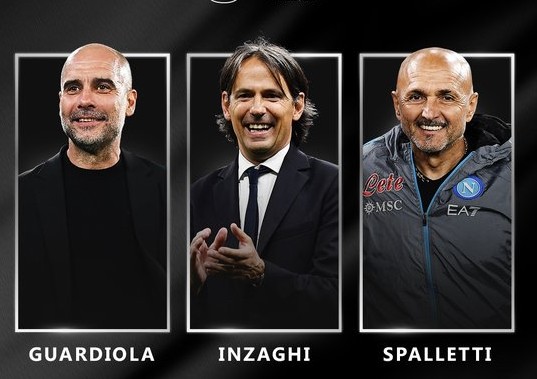 UEFA – Meilleur coach – Guardiola, Inzaghi, Spalletti : Tikitaka vs catenacio