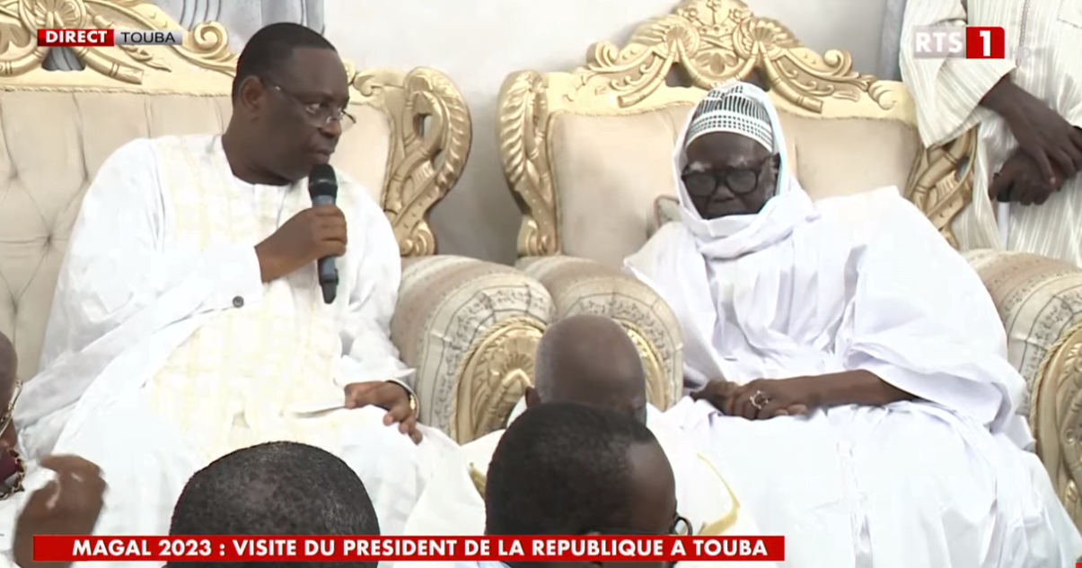 Touba : Macky Sall fait ses adieux devant le Khalif des mourides… (Vidéo)