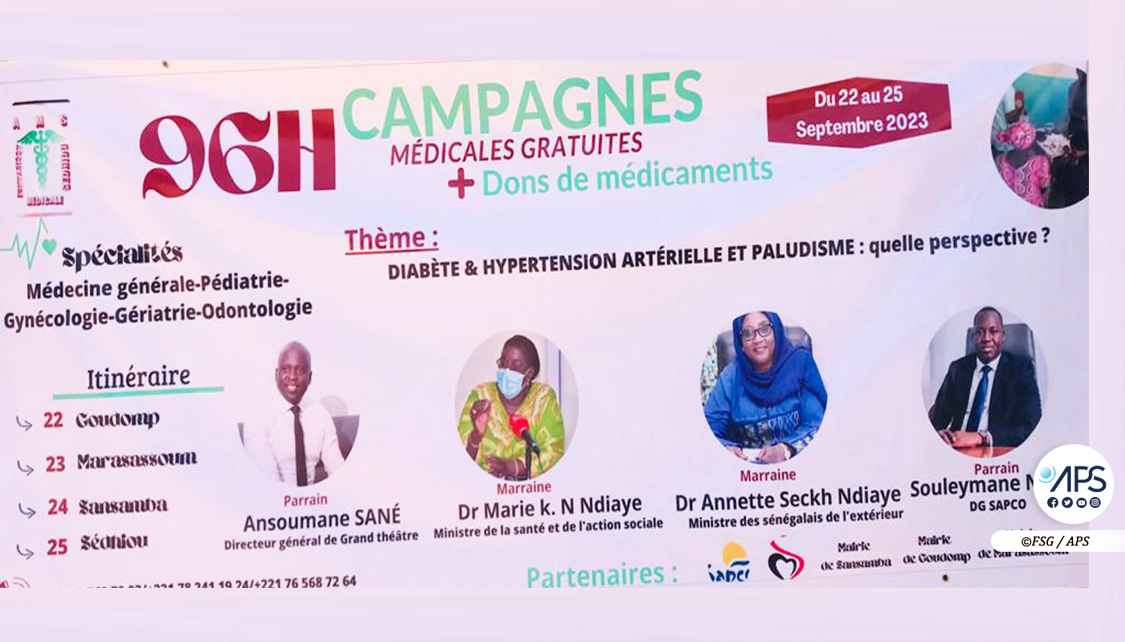 (2) Photos – Plus de 500 patients bénéficient de consultations gratuites à Sédhiou grâce à l’AMS