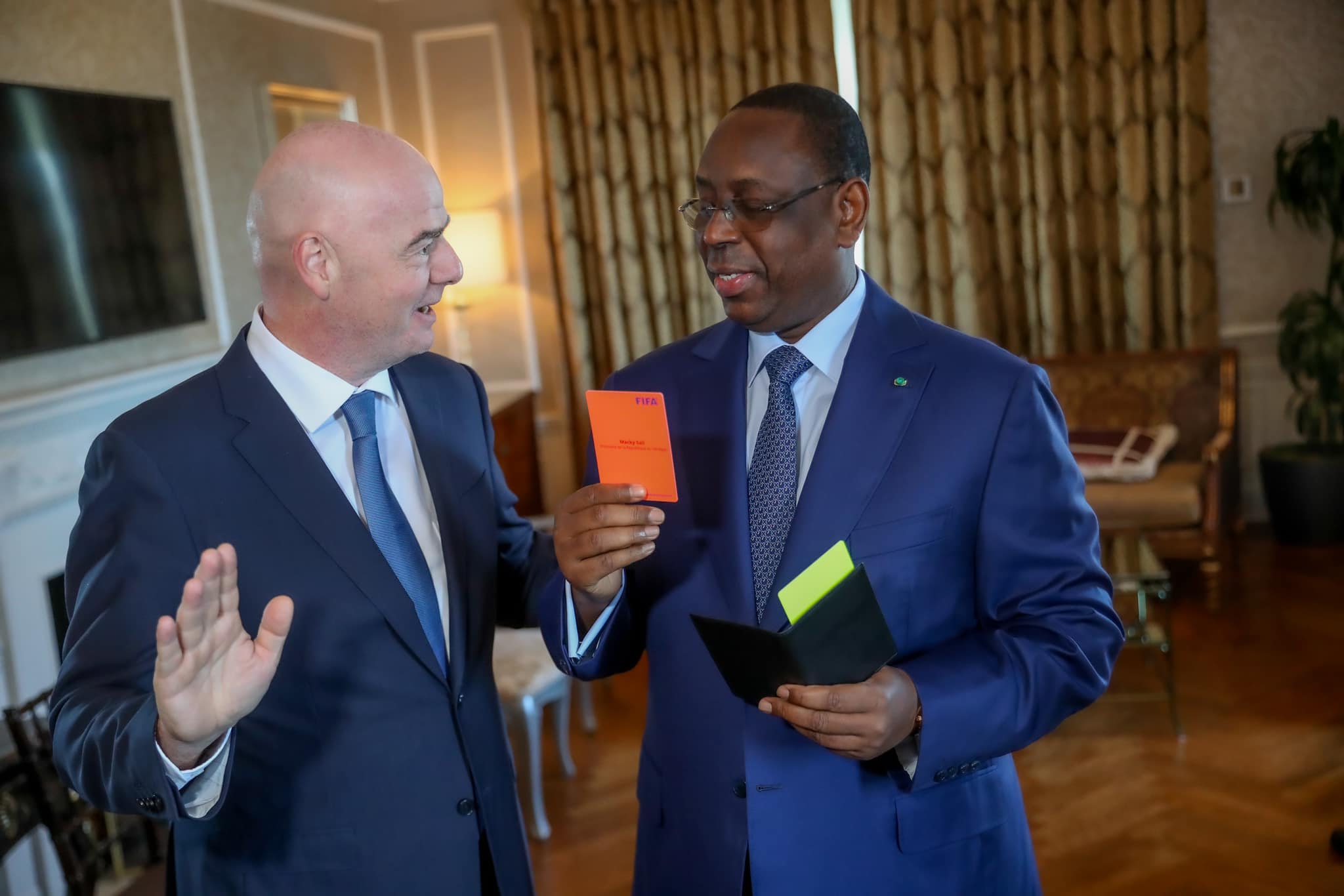 New York : Le développement du Football africain était au cœur des discussions entre Macky et Infantino…