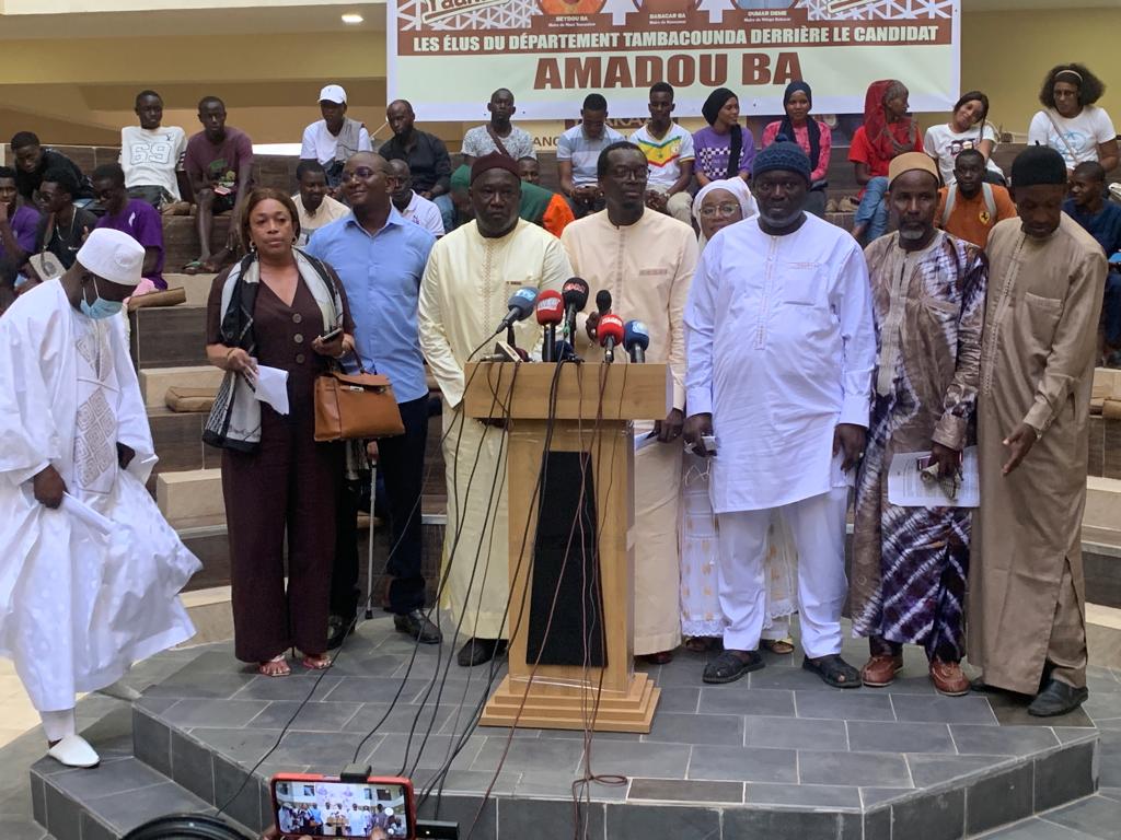 Élus de Tambacounda soutiennent Amadou Ba pour la présidentielle de 2024 : tensions au sein de la coalition