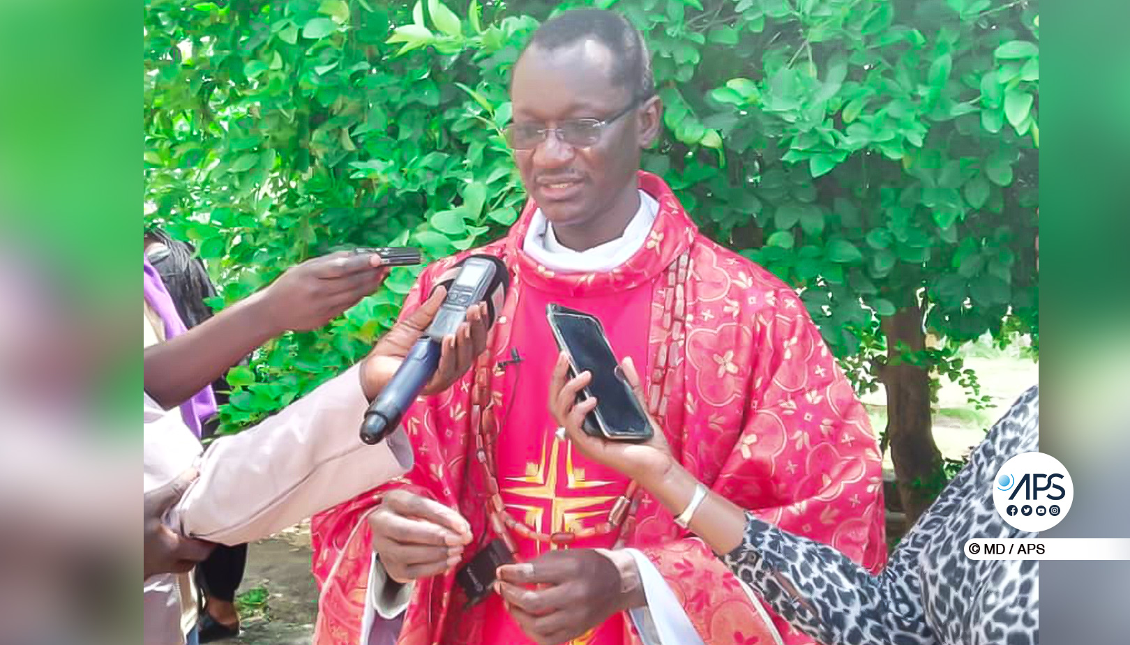 Photo: Abbé Albert Sène appelle à l’agrandissement de l’église Sainte-Croix de Bambey