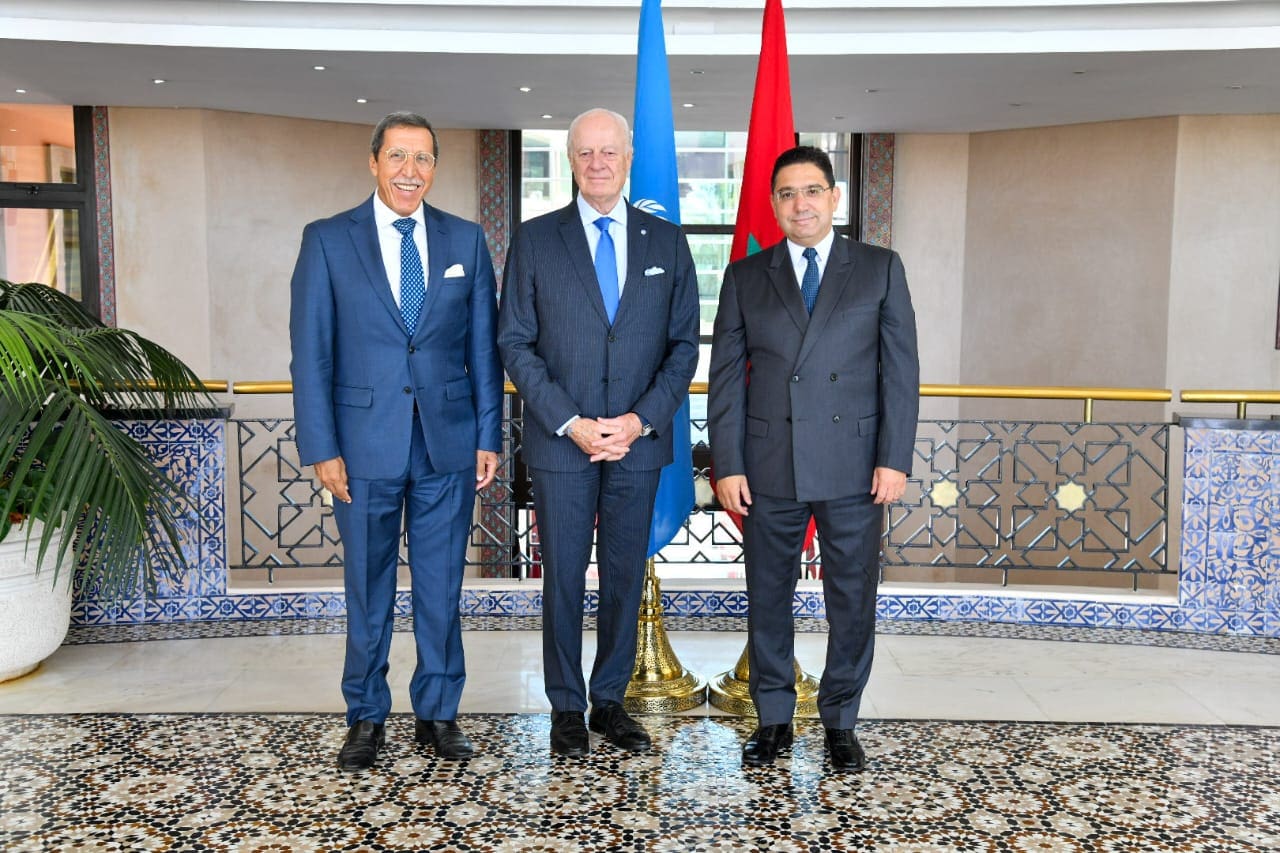 Photo Nasser Bourita Et Lonu Discutent De La Relance Du Processus