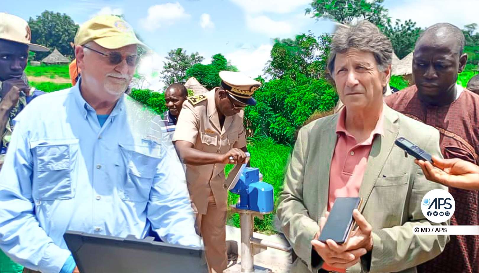 Photo: Trois pompes d’eau de 25 millions de francs CFA pour les villages de Kédougou grâce au maire de Ninéfecha et au Rotary Club international