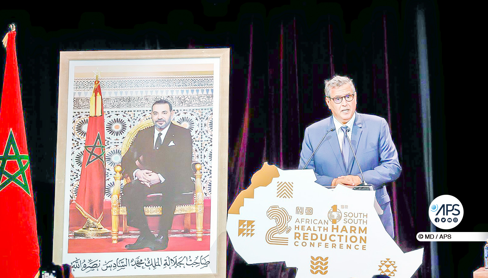 (2) Photos: Aziz Akhannouch, Premier ministre marocain, préconise la prévention contre les risques sanitaires