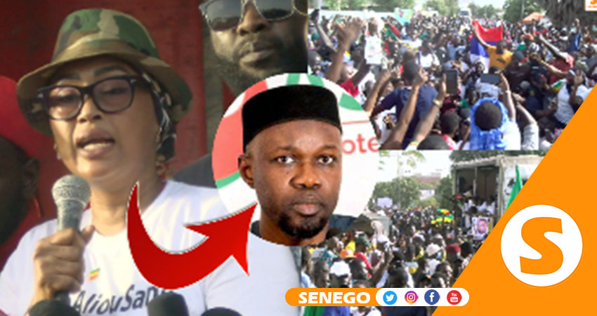 Manif de l’opposition : La chanson de Maïmouna Bousso dédiée à Ousmane Sonko. Regardez