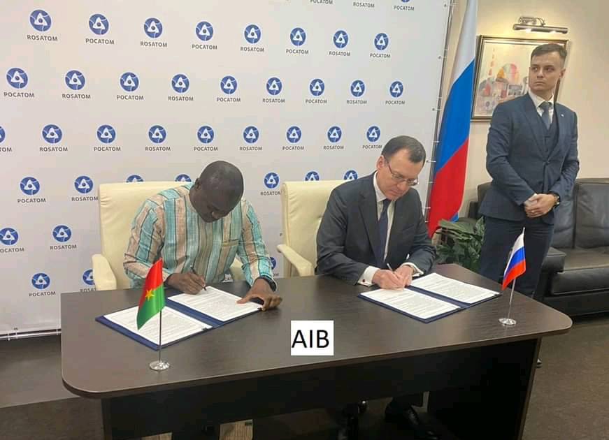 Construction d’une centrale nucléaire : Le Burkina et la Russie signent un mémorandum d’entente