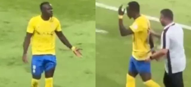 Al Nassr vs Abha : Sadio Mané très en colère après son remplacement. Regardez !