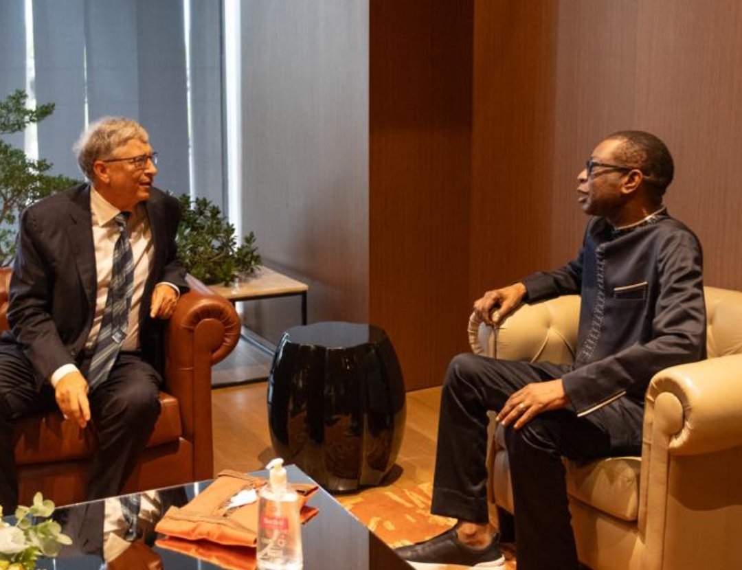 (2) Photos : Rencontre Youssou Ndour et avec Bill Gates « sur la manière dont les artistes.. »