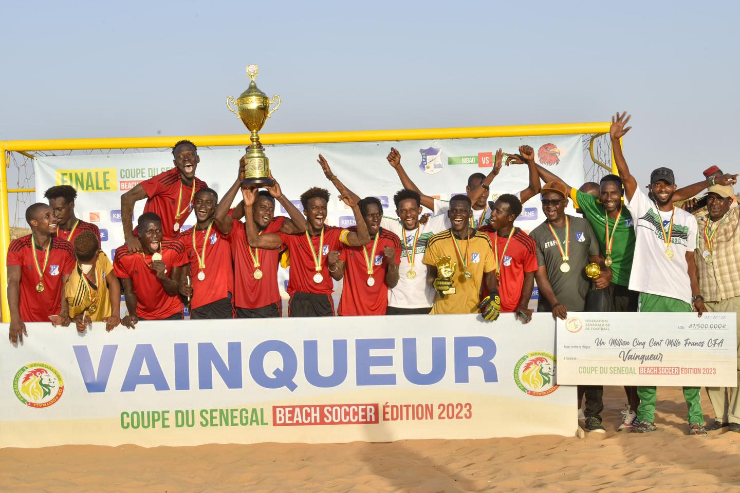 Beach Soccer: Mbao BC s’impose devant Kawsara (5-4) et remporte la 1re édition de la Coupe du Sénégal