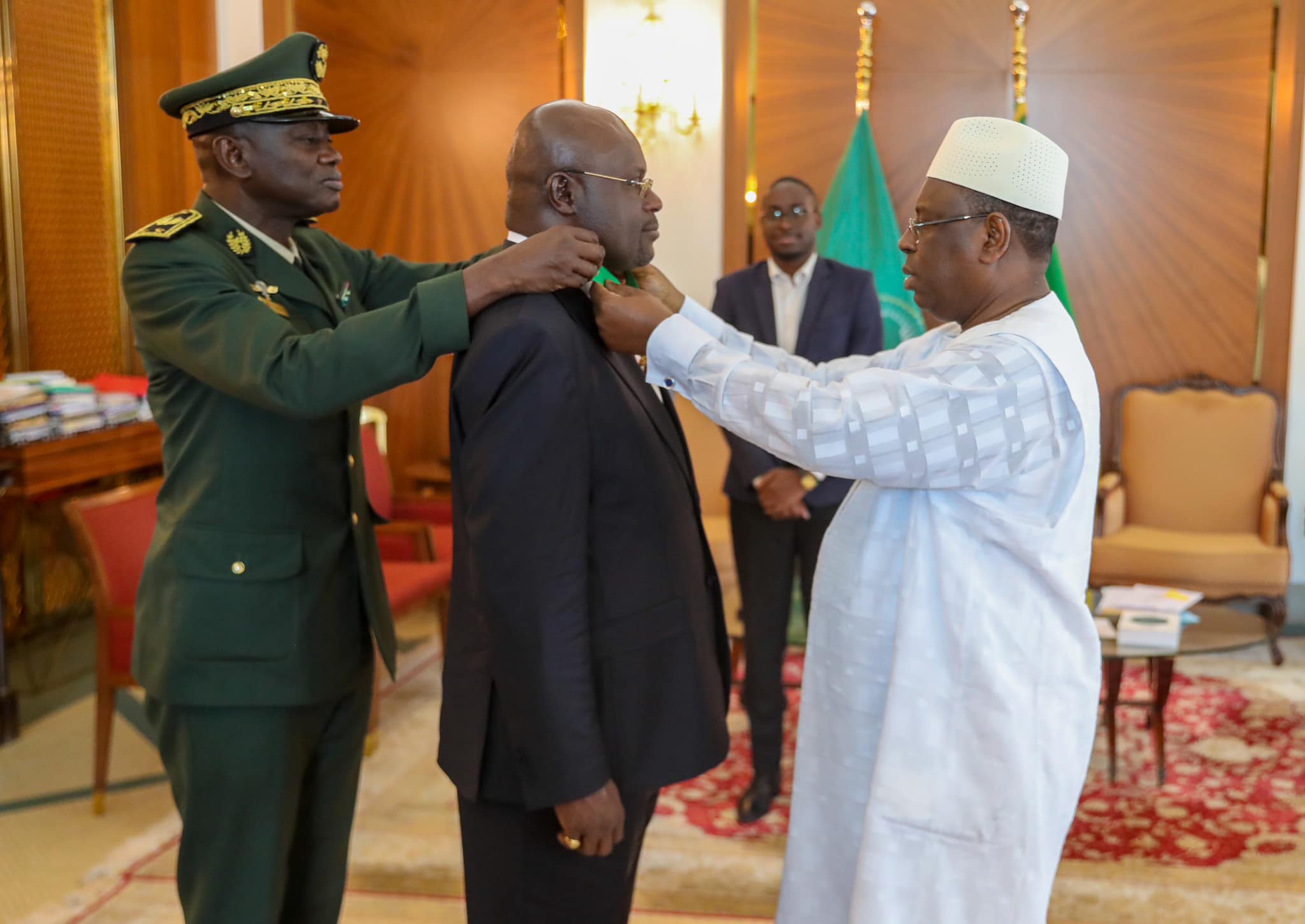Palais :L’ambassadeur extraordinaire et plénipotentiaire du Gabon fait ses adieux au Président Macky Sall