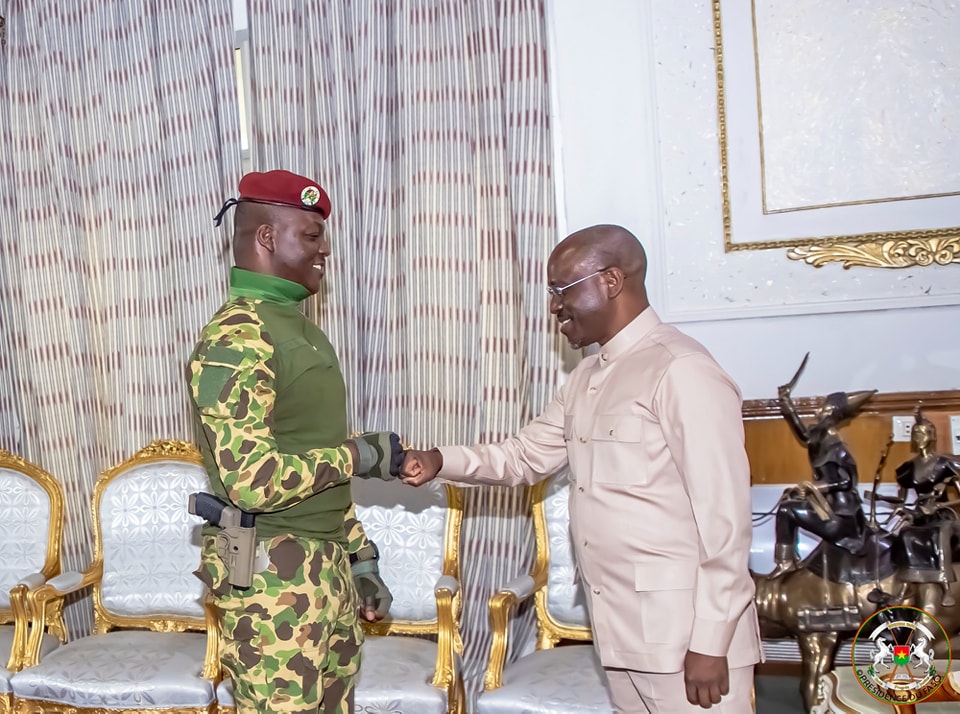 Burkina : Soro Guillaume reçu en audience par le Capitaine Ibrahim Traoré (Photos)