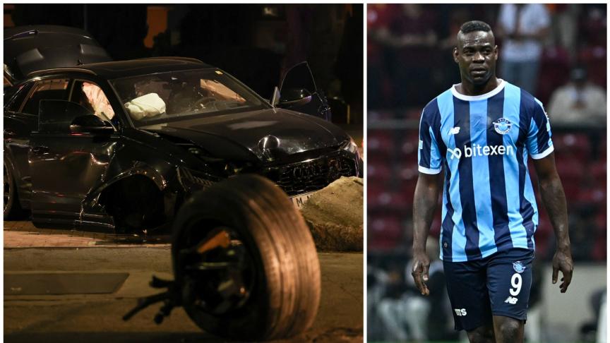 Mario Balotelli victime d’un grave accident de voiture en Italie (Vidéo)