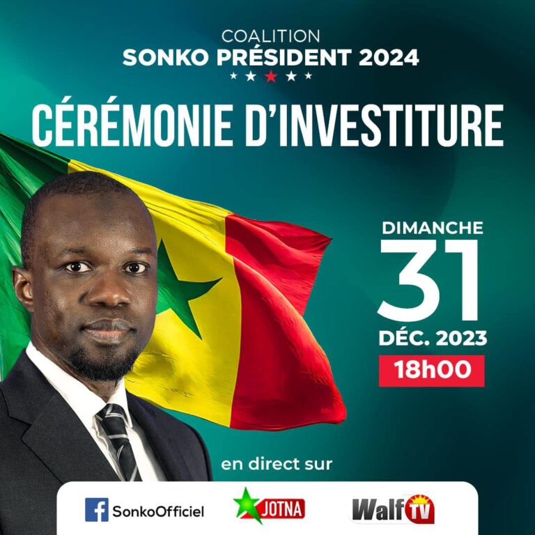 Présidentielle 2024 Revivez la cérémonie d’investiture de Ousmane Sonko