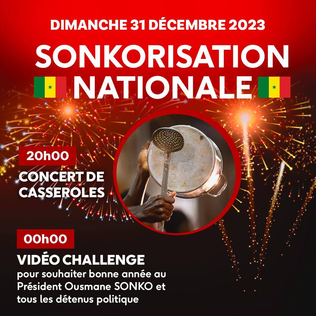 31 décembre : Pastef annonce la « Sonkorisation nationale » avec un concert de casseroles et …