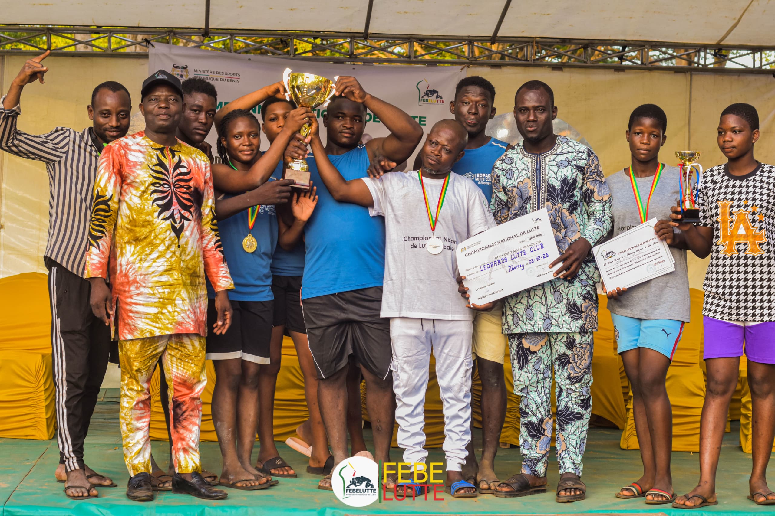 Photo: Abomey, théâtre de la phase finale du championnat national de combat traditionnel