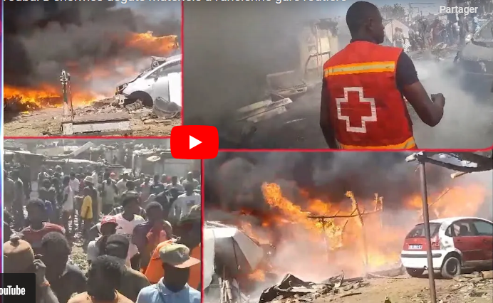 Incendie à la gare routière de Touba,45 cantines consumées  (vidéo)