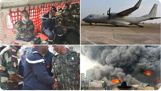 Guinée : Sapeurs-pompiers et personnels de santé sénégalais dépêchés en rescousse (Photos)