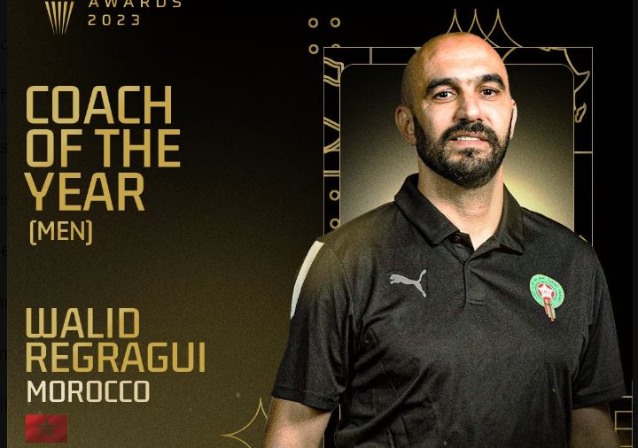 CAF Awards 2023 : Walid Regragui élu meilleur entraîneur de l’année devant Aliou Cissé