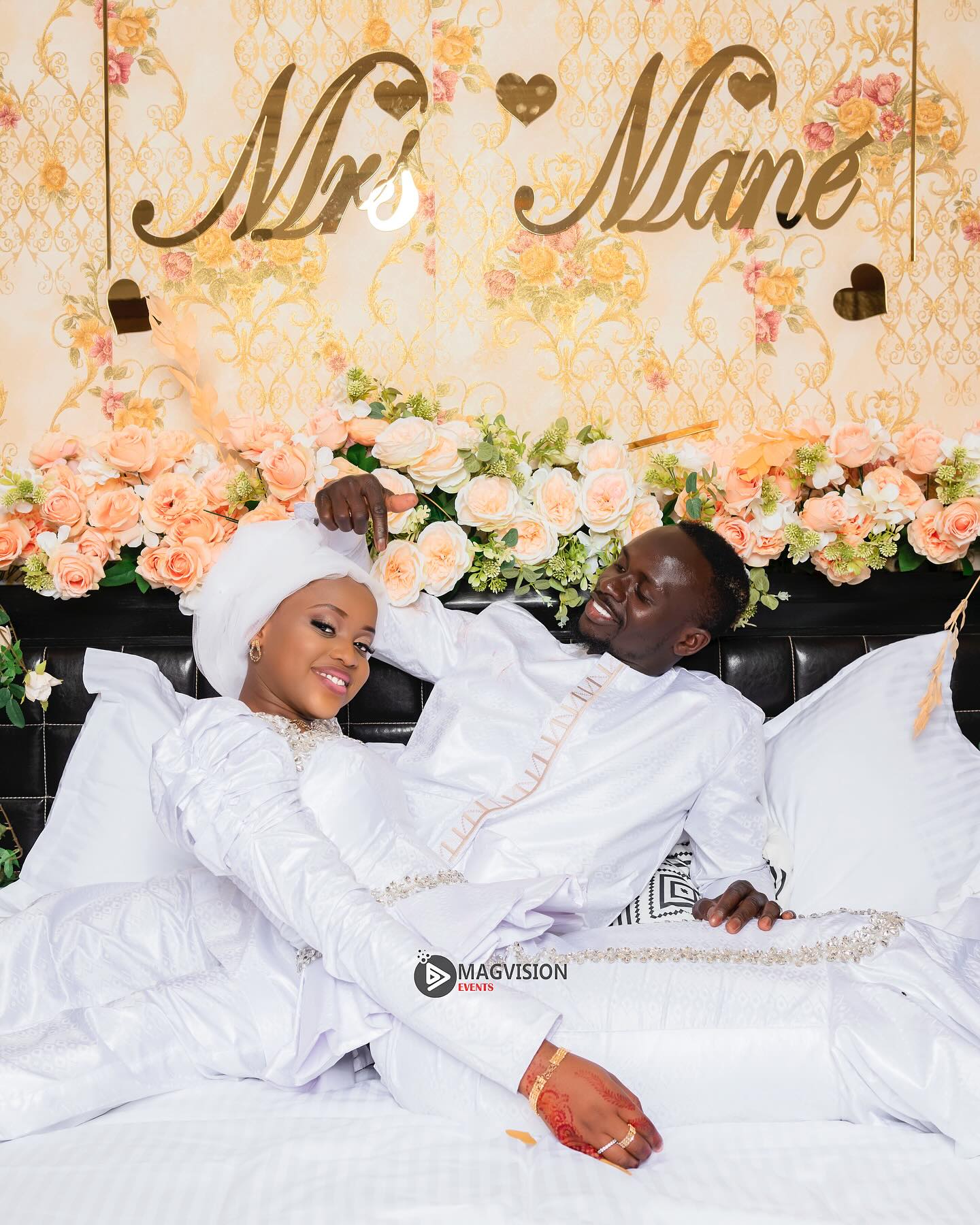 Mariage : Sadio Mané aux anges avec sa femme Aicha Tamba (photos)