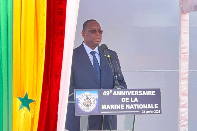 Inauguration du bateau de guerre « Le Niani » : L’hommage de Macky Sall aux familles des 5 commandos disparus